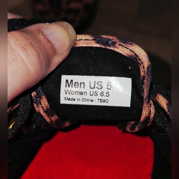Vans Off The Wall Unisex Cheetah Leopard Print Sneakers Shoes Tan Black M5/W6.5 - Picture 5 of 5
